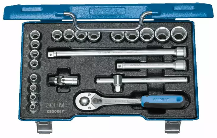 ´´socket set 3/8´´´´ 30 hmu-10´´, gedore - Hylsysarjat - 503-6235470GED - 1