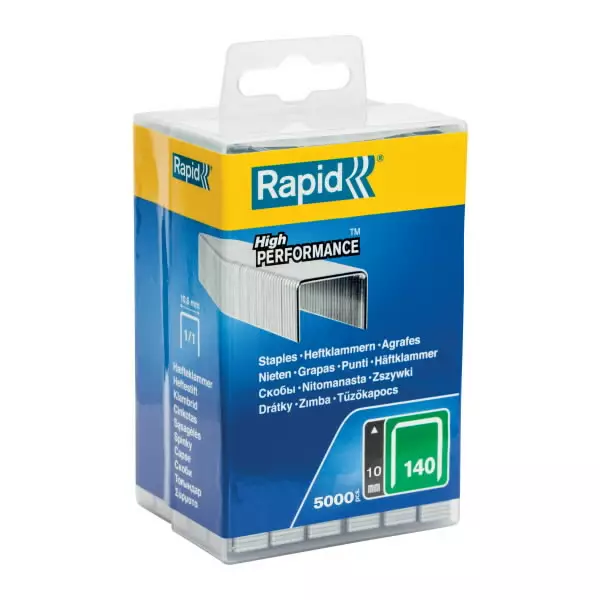 Staples 140/10 5000pcs, green, rapid - Niitit ja sinkilät - 503-40303090RAPID - 1