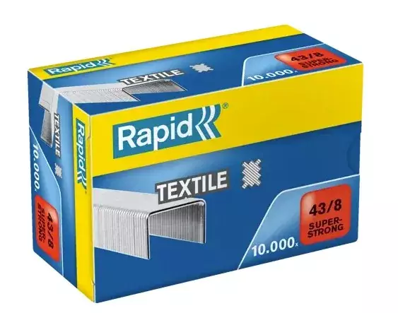 Staples 43/8 10M G TextileSuperStrong - Niitit ja sinkilät - 503-24872300RAPID - 1
