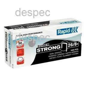 Staples, 5000pcs, 8,5mm 26/8+ 5m g superstrong, rapid - Niitit ja sinkilät - 503-24862200RAPID - 1