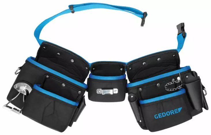 Three pouch belt set wt 1056 8 80-120mm, gedore - Työkaluvyöt ja -taskut - 503-1818163GED - 1