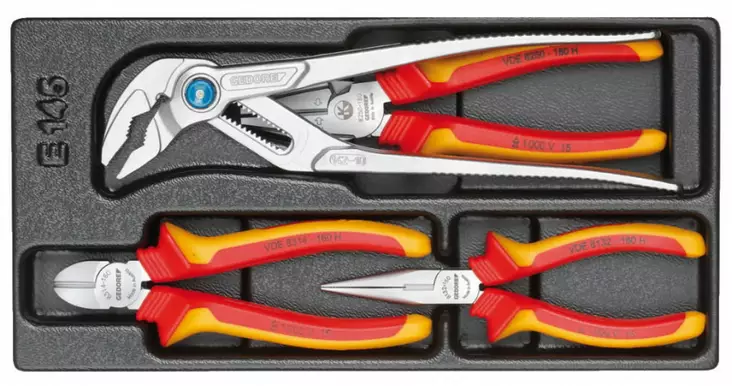 Tool module with tools 1500 es-vde 145, gedore - Työkalut työkaluvaunuihin - 503-1733079GED - 1
