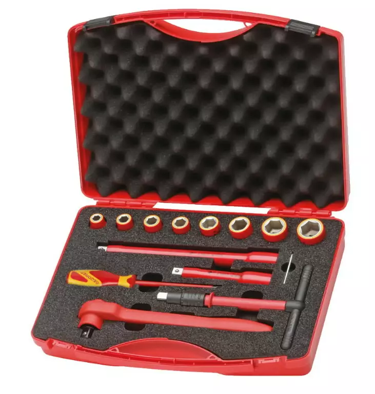Vde-insulated tool set in pvc case, gedore - VDE-jännitesuojatut työkalut - 503-6602560GED - 1