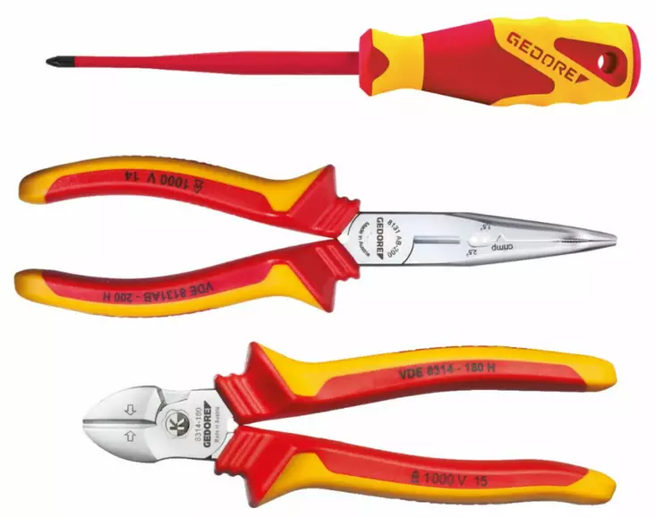 Vde pliers set 3 pcs in l-boxx mini, gedore - VDE-jännitesuojatut työkalut - 503-2951762GED - 1