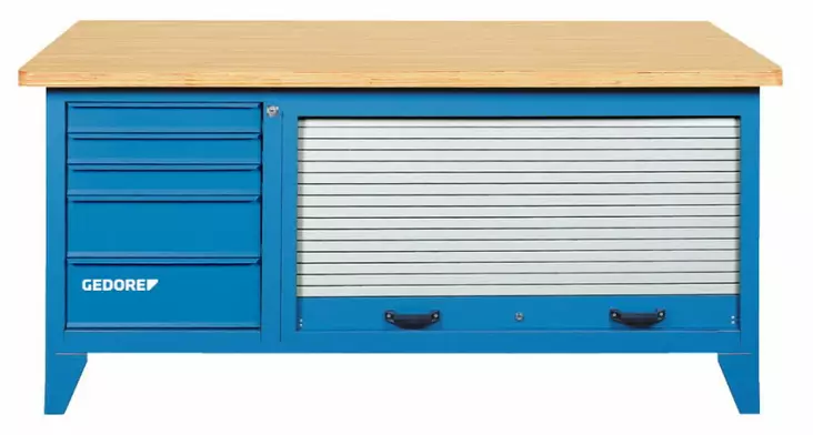 Workbench without tool cabinet b1500l, gedore - Työkaluseinät ja -pidikkeet - 503-6618050GED - 1