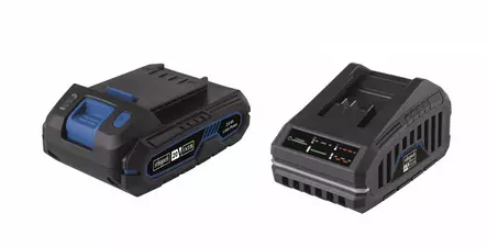 Aloituspaketti bsk2.0 starterkit – 2.0ah akk ja 2.4a laturi, scheppach - Scheppach akut ja laturit - 503-7909201720SCHE - 2