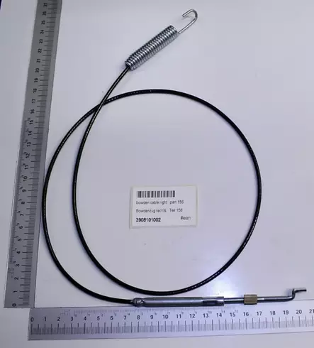 Bowden cable right part 156 st22, st570, scheppach - Tarvikevaraosat-503 - 503-3908101002SCHE - 1