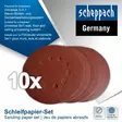 Tarrahiomalaikkapakkaus cg ø180mm p40/80/120/180/240, scheppach - Hiomapyöröt ja -kolmiot - 503-7903800710SCHE - 1