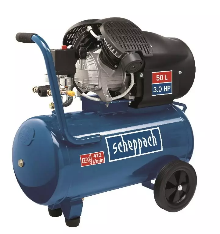 Kompressori hc52dc / 50l, scheppach - Mäntäkompressorit - 503-5906101901SCHE - 1