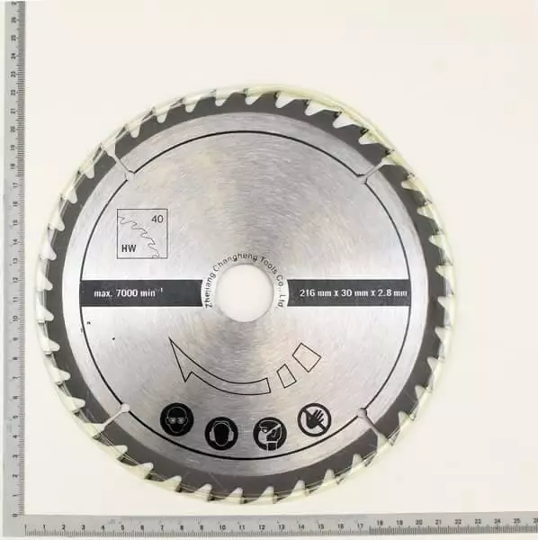 Sahanterä puulle kovapala hw ø216/30mm z40, scheppach - Pyörösahanterät - 503-7901200701SCHE - 1
