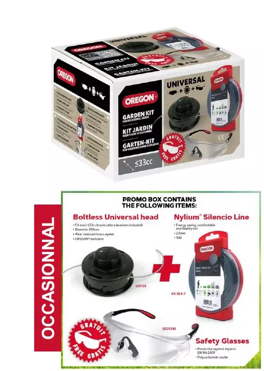 Trimmerin tarvikesarja alle 33 cc koneet 646568, oregon - Trimmerin siimat - 503-646568ORE - 1