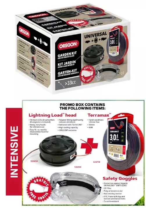 Trimmerin tarvikesarja yli 33 cc koneet 646569, oregon - Trimmerin siimat - 503-646569ORE - 1