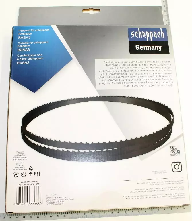 Vannesahan terä basa 2360x12x0.5mm 4 tpi, scheppach - Vannesahanterät - 503-7901501608SCHE - 1