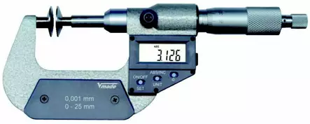 Digital micrometer din 863, ip40, 0 - 25 mm / 0 - 1 inch, vögel - Etäisyysmittarit - 503-231171VOG - 2