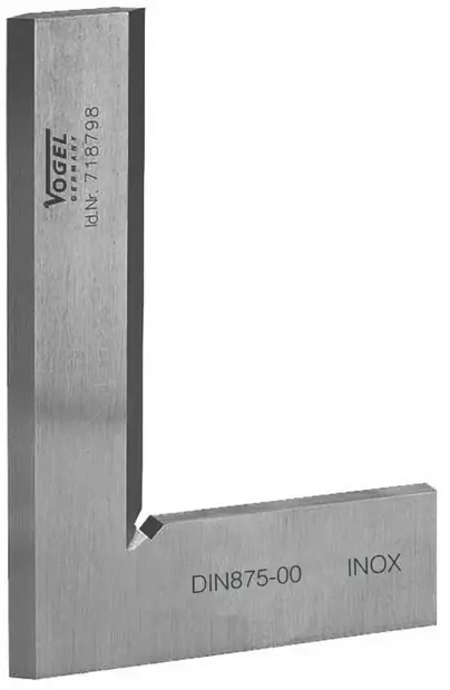 Precision inspection square din 875, gg 00, inox, 50 mm flat, vögel - Suorakulmat - 503-310201VOG - 1