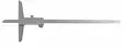 Depth caliper din 862 inox 250mm, vögel - Työntömitat - 503-221535VOG - 1