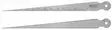 Taper gauge 1 - 15mm/0,1mm hardened, flat and conical, vögel - Etäisyysmittarit - 503-472320VOG - 1