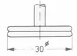 Thickness dial gauge 0-30mm 0,1mm probe a, vögel - Etäisyysmittarit - 503-240421-AVOG - 2
