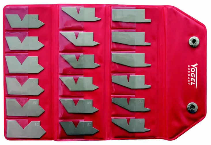 Angel gauge, inoxangles 5°-90°, 18 blades, vögel - Hitsimitat - 503-472020VOG - 1