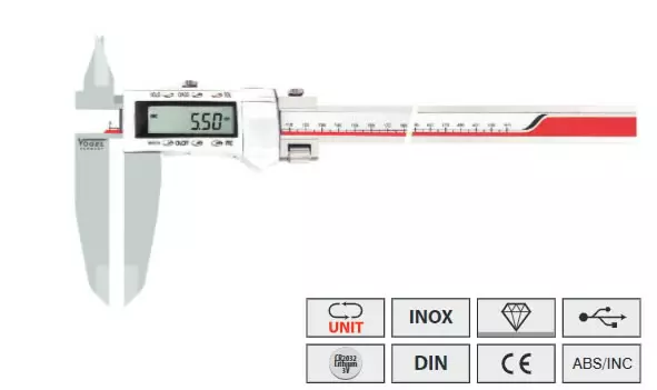 Electronic digital caliper 500/100/0,01mm din862, vögel - Työntömitat - 503-202066VOG - 1