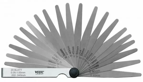 Feeler gauge 0,10-0,50 mm 21 blades, vögel - Rakotulkit - 503-411008VOG - 1
