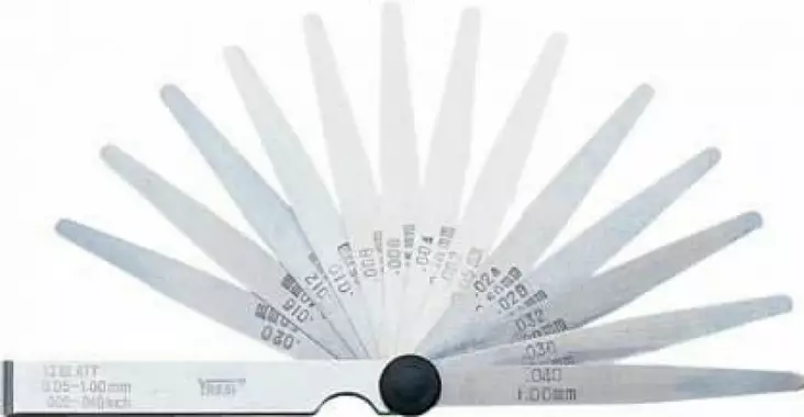 Feeler gauge set, singly, in foil, 0.05 - 2.00, 21 blades, vögel - Rakotulkit - 503-411009VOG - 1
