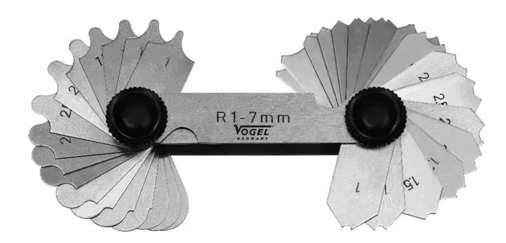 Radius gauges, 1 - 7 mm, vögel - Etäisyysmittarit - 503-472105VOG - 1