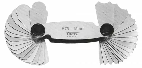 Radius gauges, 15,5-25 mm, vögel - Etäisyysmittarit - 503-472117VOG - 1