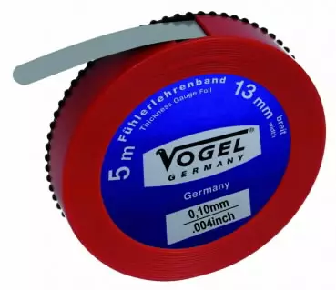 Thickness gauge foil, spring steel, 0.10 mm / .004 inch, vögel - Rakotulkit - 503-455010VOG - 1