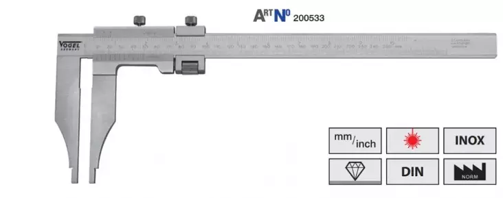 Workshop Caliper, 600mm/0,05mm/150mm - Työntömitat - 503-200538-1VOG - 1