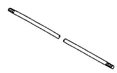 Shaft, drive, echo - Tarvikevaraosat-503 - 503-61001151530ECH - 1