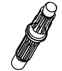 Shaft, p.t.o. cls-5000, echo - Tarvikevaraosat-503 - 503-61031051530ECH - 1