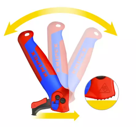 Kaapelinkuorintaveitsi räikkätoiminnolla, knipex - Kuorintapihdit - 503-1650145SBKNI - 2