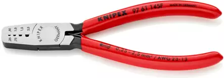 Klemmitangid 0,25-2,5mm2, knipex - Johtoliitinpihdit ja puristinpihdit - 503-9761145FKNI - 1