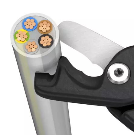 Knipex stepcut xl kaapelileikkurit portaittaisella leikkauk, knipex - Sivuleikkurit - 503-9518225KNI - 2