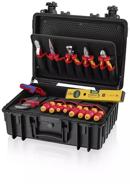 Tool set for electricians robust23 start, vde, 24pcs, knipex - VDE-jännitesuojatut työkalut - 503-002134HLS2KNI - 1