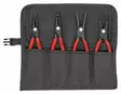 Lukkorengaspihtisarja 4 osaa pussissa, isot kovamet. päät, knipex - Lukkorengaspihdit - 503-001957V01KNI - 1