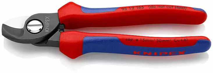 Cable shears d15mm/50mm2, multi grips, knipex - Vaijeri- ja kaapelileikkurit - 503-9512165KNI - 1