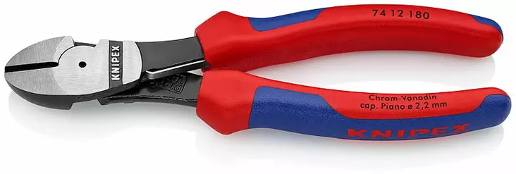 Diagonal cutter x-cut 180mm, multi grips, knipex - Sivuleikkurit  - 503-7412180KNI - 1