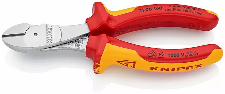 Diagonal cutting nippers, knipex - VDE-jännitesuojatut työkalut - 503-7406160KNI - 1