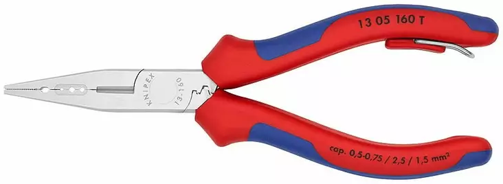 Electricians pliers 160mm 0,5-0,75/1,5/2,5mm2- t, knipex - Kuorintapihdit - 503-1305160TKNI - 1
