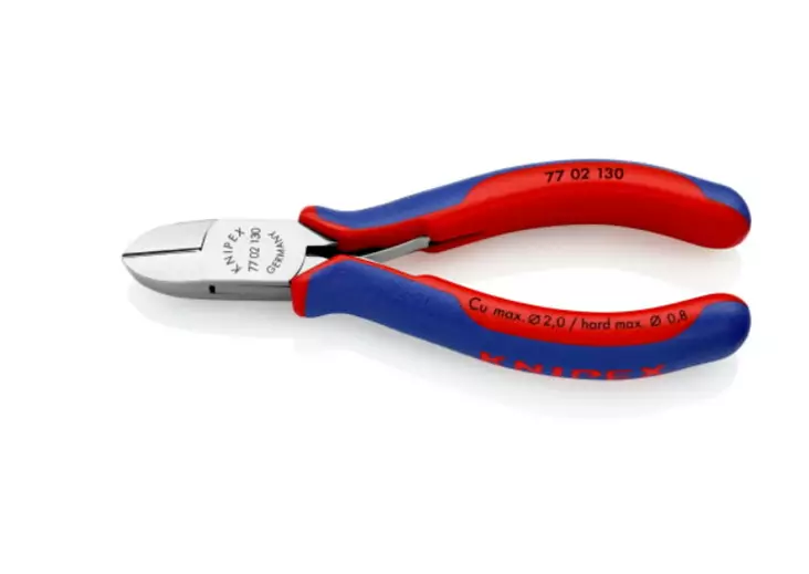 Electronics diagonal cutters 0 130mm, knipex - Sivuleikkurit - 503-7702130KNI - 1