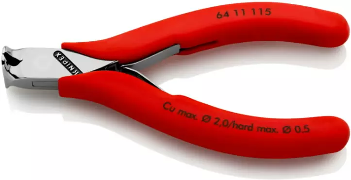 Electronics end cutting nipper 115mm, knipex - Sivuleikkurit - 503-6411115KNI - 1