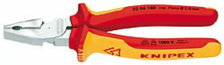 High leverage combin. plier vde 200mm, knipex - VDE-jännitesuojatut työkalut - 503-0206200KNI - 1