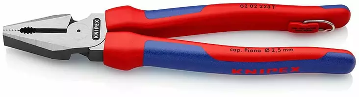 High lever combination pliers 225mm, multi grips, hanghook 225mm, knipex - Linjapihdit - 503-0202225TKNI - 1