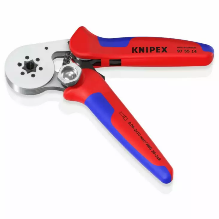 Johtopihdit päätypuristus 4-kulm. 0.08 — 16 mm2, knipex - Johtoliitinpihdit ja puristinpihdit - 503-975514KNI - 1