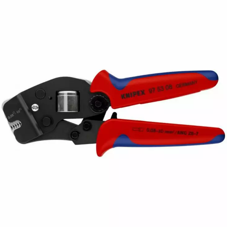 Johtopihdit päätypuristus 4-kulm. 0,08-10,0 mm2, knipex - Johtoliitinpihdit ja puristinpihdit - 503-975308KNI - 1