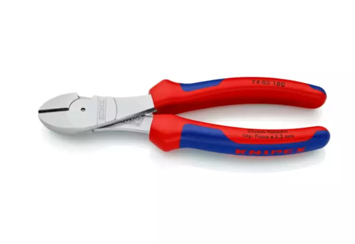Jõukülglõiketangid 180mm kroomitud 180mm, knipex - Sivuleikkurit - 503-7405180KNI - 1