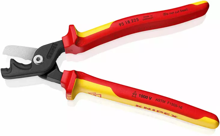 Knipex stepcut xl kaapelileikkurit portaittaisella leikkauk, knipex - Sivuleikkurit - 503-9518225KNI - 1