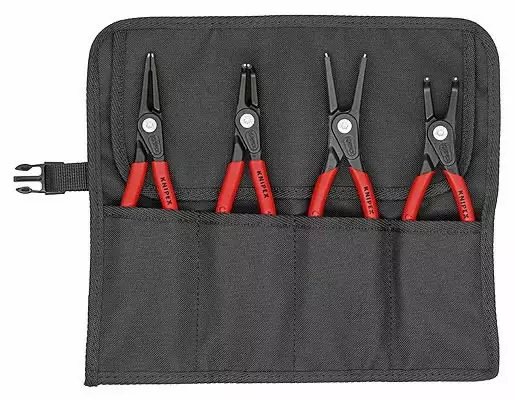Lukkorengaspihtisarja 4 osaa pussissa, isot kovamet. päät, knipex - Lukkorengaspihdit - 503-001957V01KNI - 1
